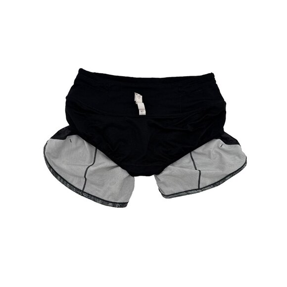 LULULEMON SPEED UP SHORT Dimensional Icing Blue Multi Black SIZE-4 W7AVOT‎ - Picture 7 of 8